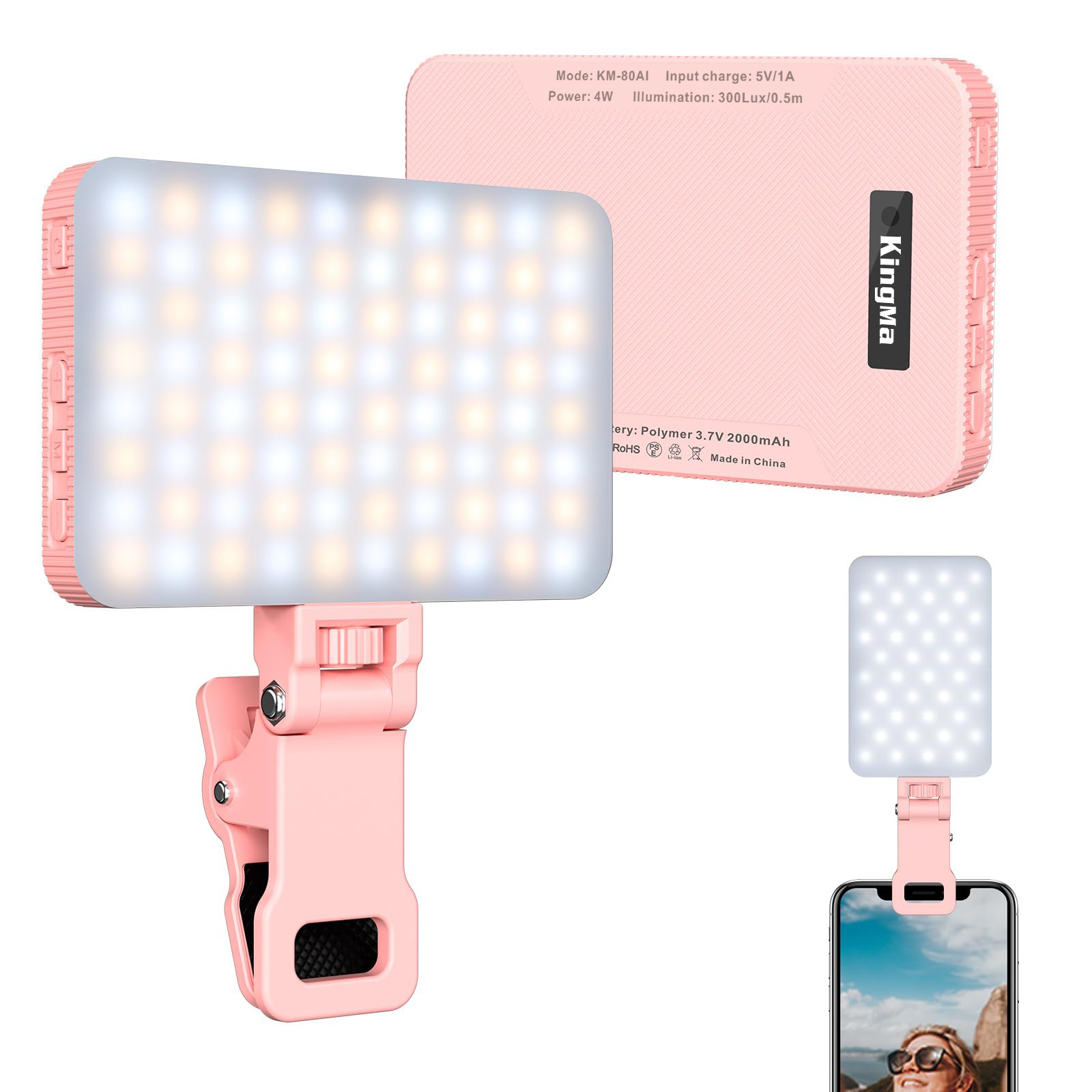 Photography Lighting Handheld - King Ma lampu swafoto isi daya