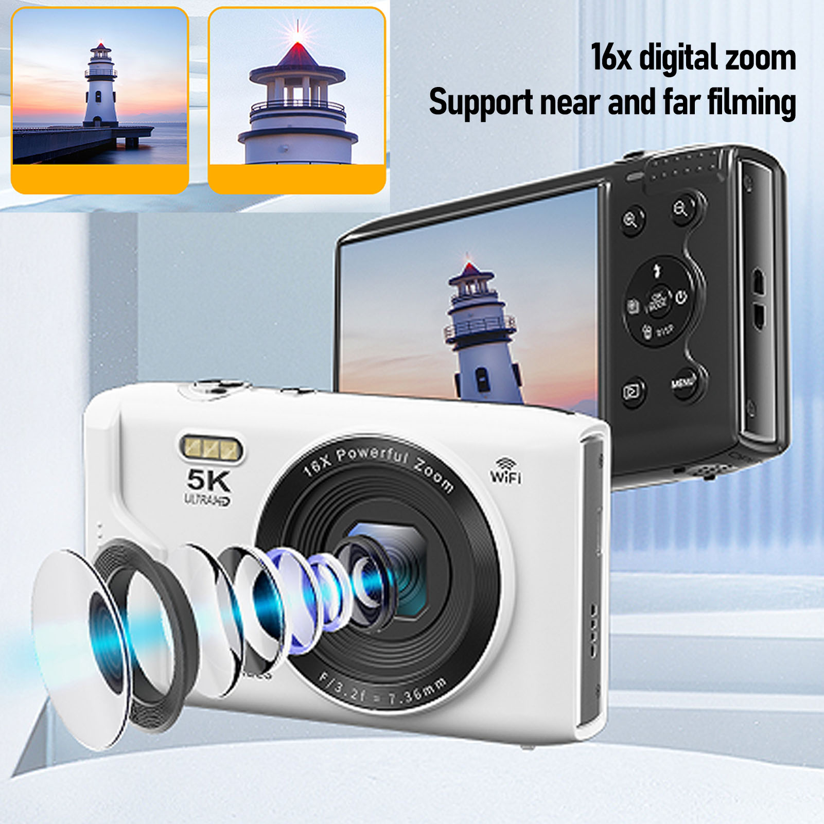 Kamera Digital 5K 72MP 16X Zoo - Photography Lighting For Beginners ulasan dan harga