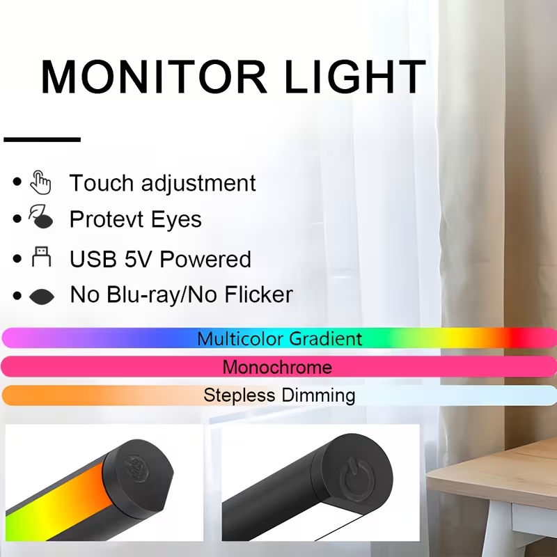 Lampu LED Bar untuk Monitor Ko - Photography Lighting Game ulasan dan harga